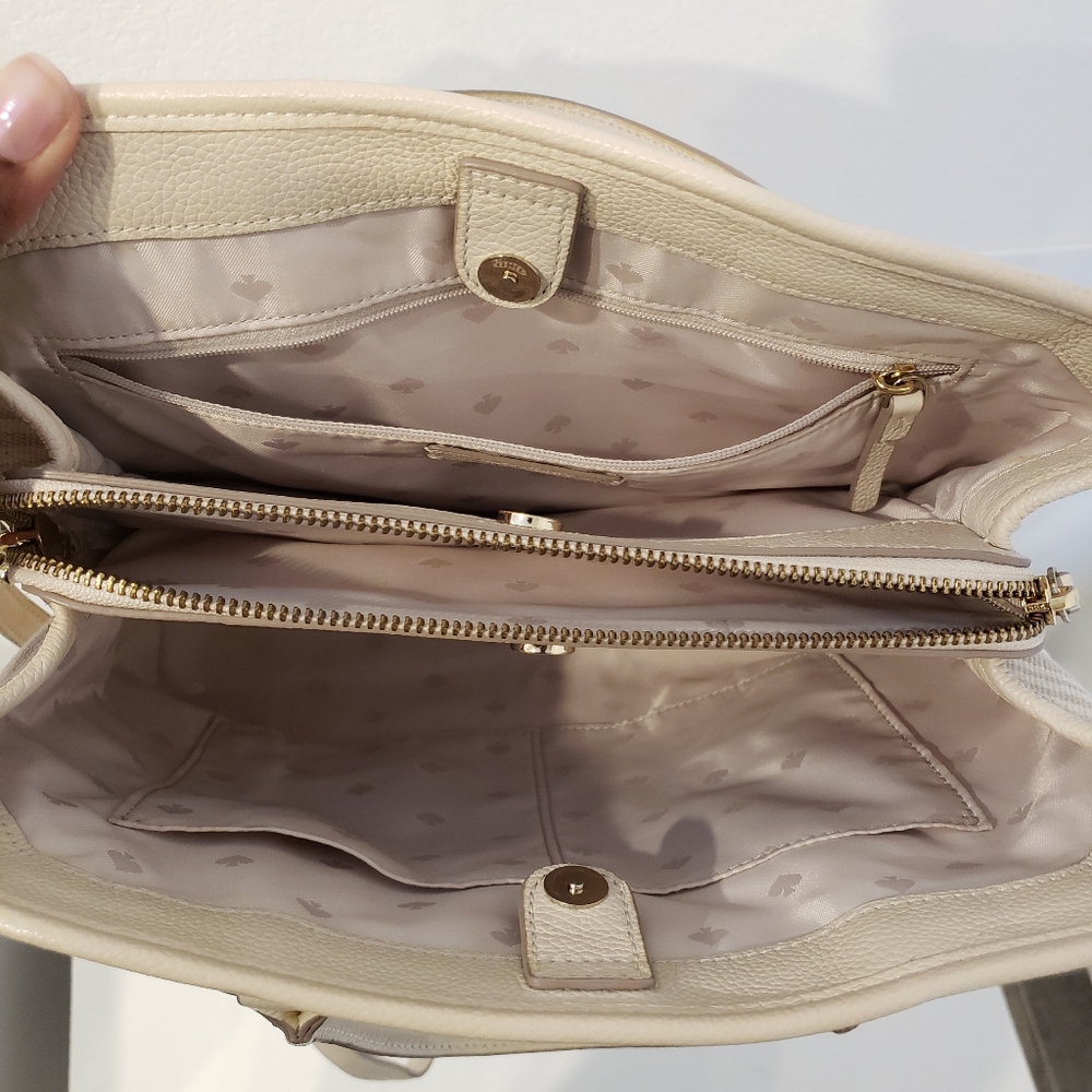 Kate Spade Canvas Leather Bag - Picture 10 of 12